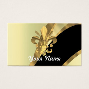 Gold fleur de lys personalised