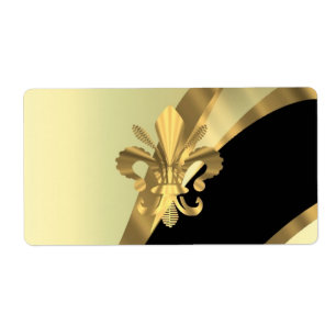 Gold fleur de lys personalised