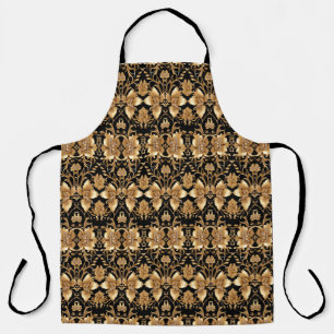 Gold Floral Apron