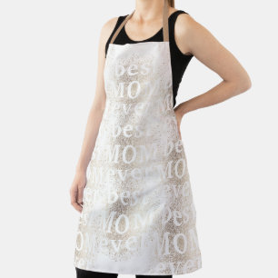 Gold Floral Botanical Modern MAMA best MOM ever Apron
