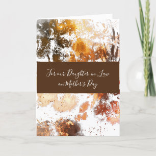 Gold Floral Daughter-in-Law Mother's Day Card