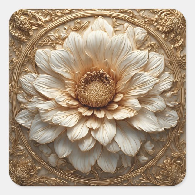 ✨ Gold Floral Frame Gift Label ✨ (Front)