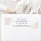 Gold Floral Future Mr Mrs Wedding Return Address