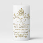 Gold Floral Hearts 50th Wedding Anniversary