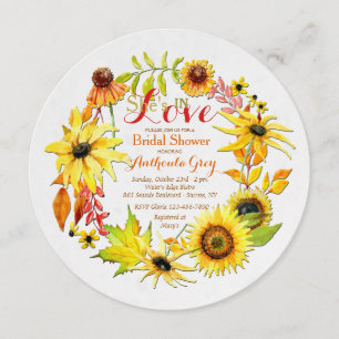 Gold Floral Invitation