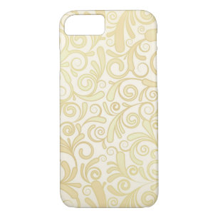 Gold floral leaves pattern iPhone 8/7 case