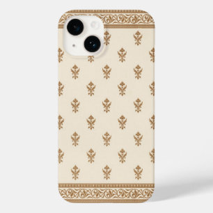 Gold Floral Pattern Case-Mate iPhone 14 Case