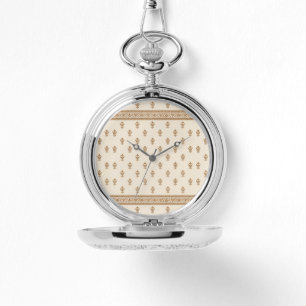 Gold Floral Pattern Watch