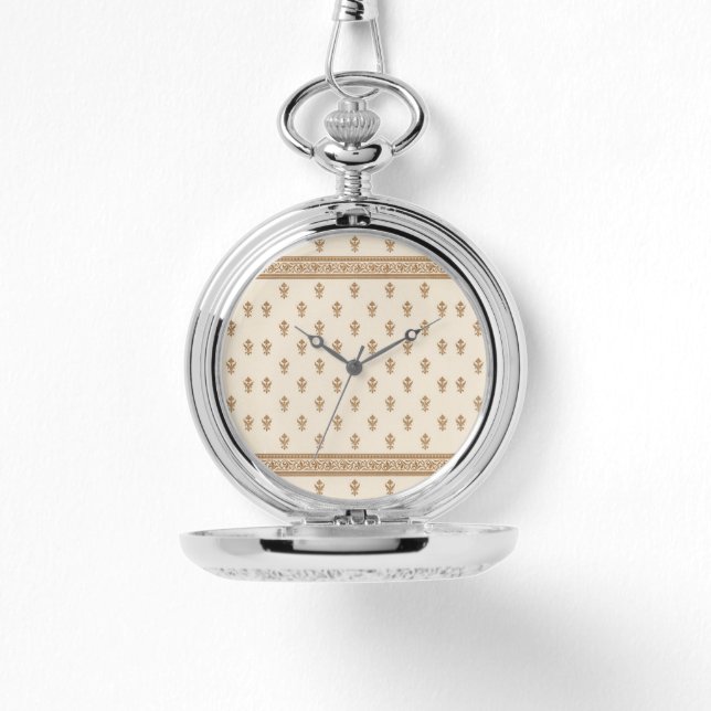 Gold Floral Pattern Watch (Front)