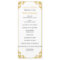 Gold Flourish Wedding Program