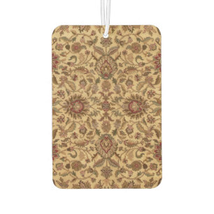 Gold Flowers Arabesque oriental tapastery Car Air Freshener