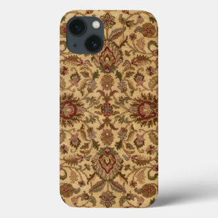 Gold Flowers Arabesque oriental tapastery iPhone 13 Case