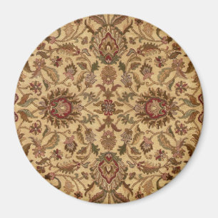 Gold Flowers Arabesque oriental tapastery Magnet
