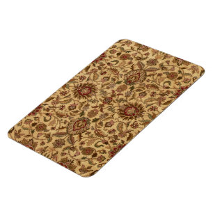 Gold Flowers Arabesque oriental tapastery Magnet