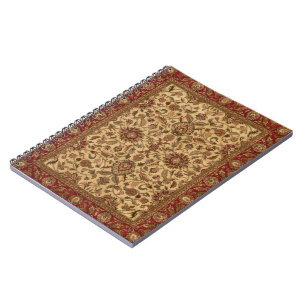 Gold Flowers Arabesque oriental tapastery Notebook