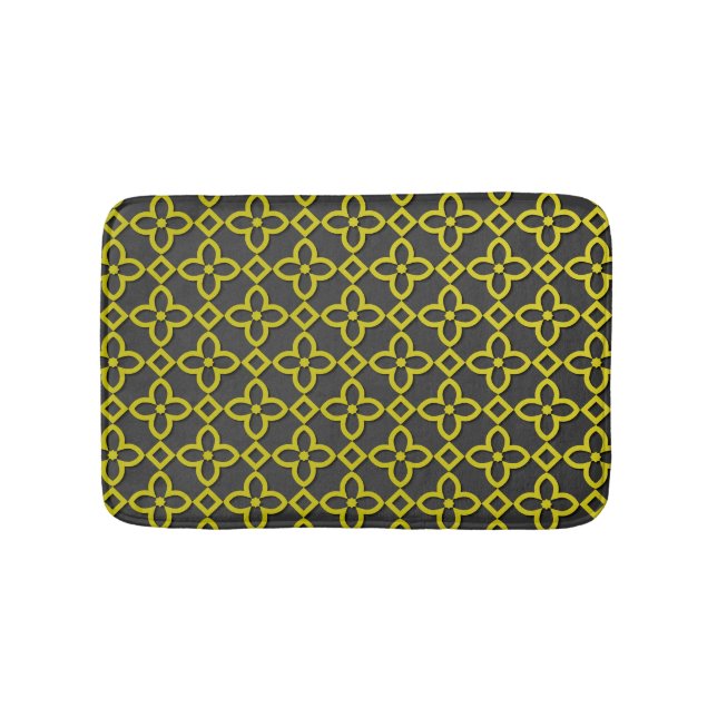 Gold flowers bath mat (Front)