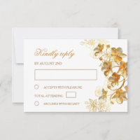 Gold Flowers Wedding