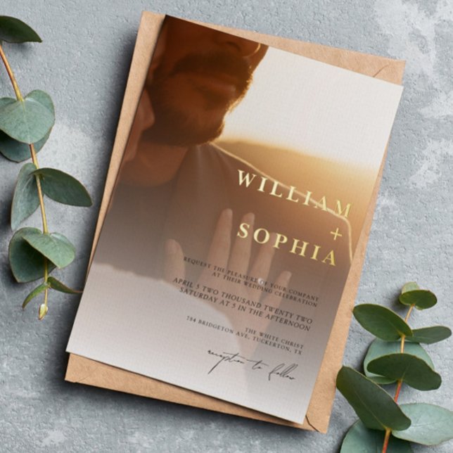 Gold Foil 2 Photos Wedding (Creator Uploaded)