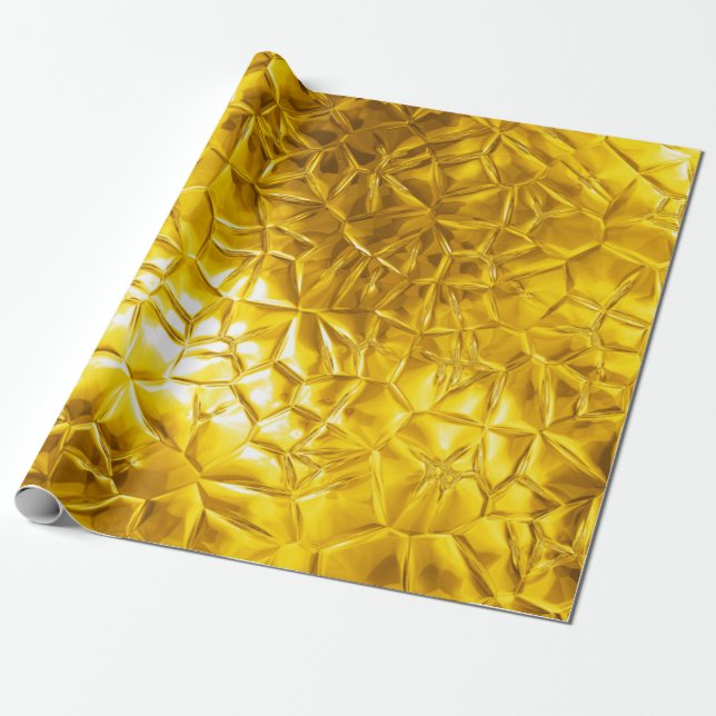 gold foil abstract wrapping paper (Unrolled)