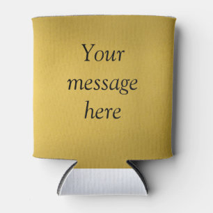 Gold foil add your custom message text hereglitter can cooler