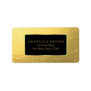 Gold Foil Address Label