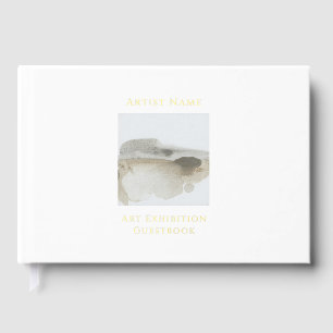 Gold Foil Art Exhibition Guestbook