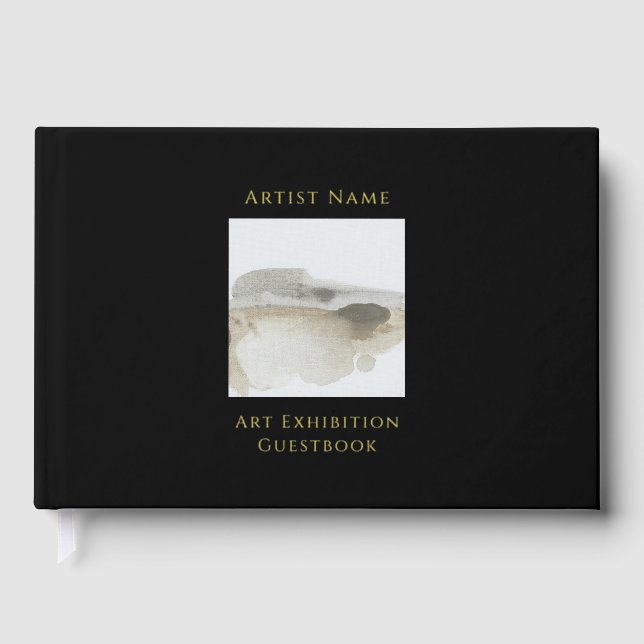 Gold Foil Art Exhibition Guestbook (Front)