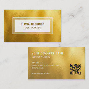 Gold Foil Background Business Card