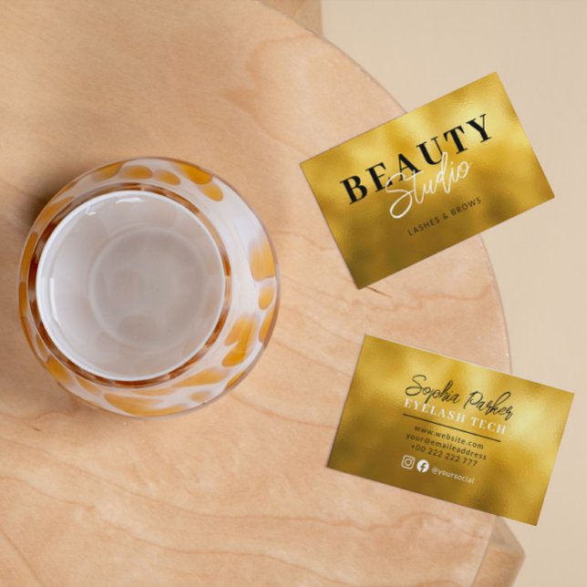 Gold Foil Background  Business Card (Creator Uploaded)