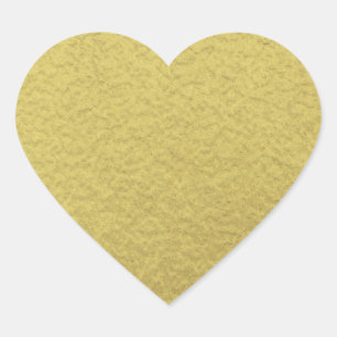 Gold Foil Background Texture Heart Sticker