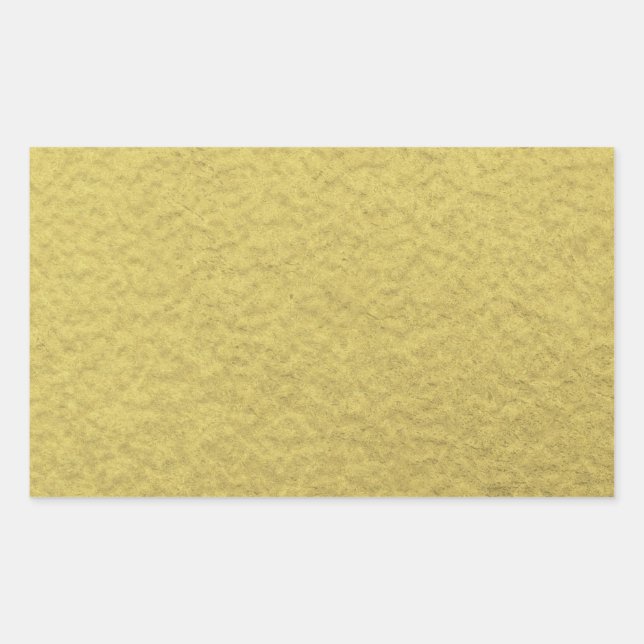 Gold Foil Background Texture Rectangular Sticker (Front)