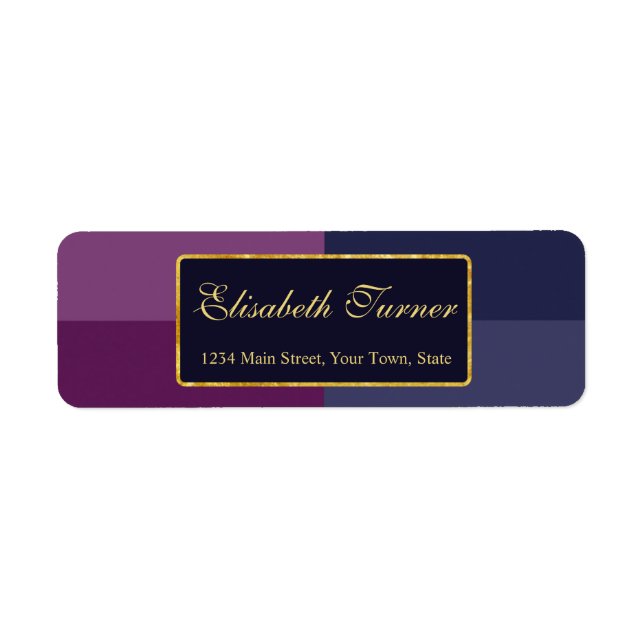 Gold Foil Bold Lavender Palette Wedding Custom (Front)