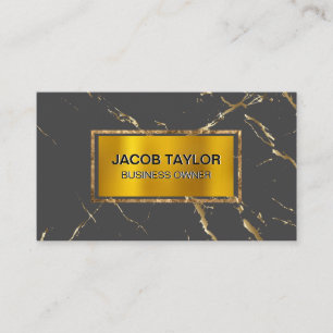 Gold Foil Border   Gold Flake Texture Business Card