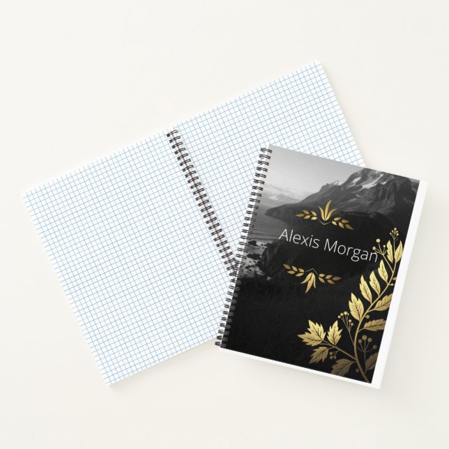 Gold Foil Botanical Notebook (Inside)
