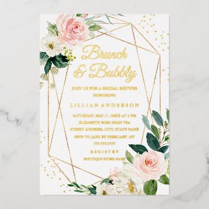 GOLD FOIL Brunch And Bubbly Bridal Shower