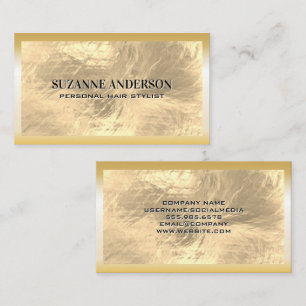 Gold Foil Brushed Business Card