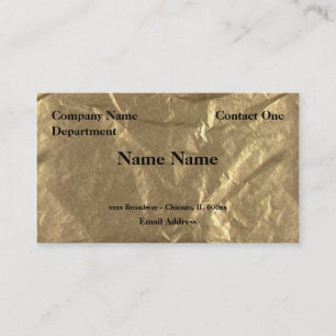 Gold Foil Business Card