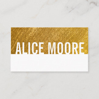 Gold Foil Business Card Elegant Design