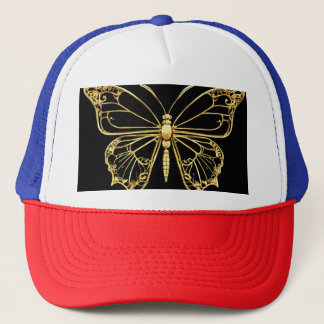 Gold Foil Butterfly Elegance hat