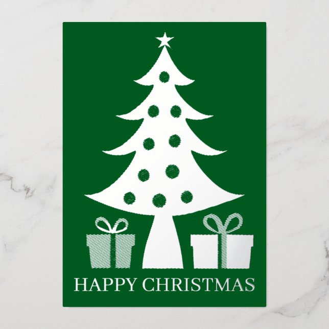 Gold Foil Christmas Card (Front)