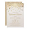 Gold Foil Confetti Rehearsal Dinner Invitation