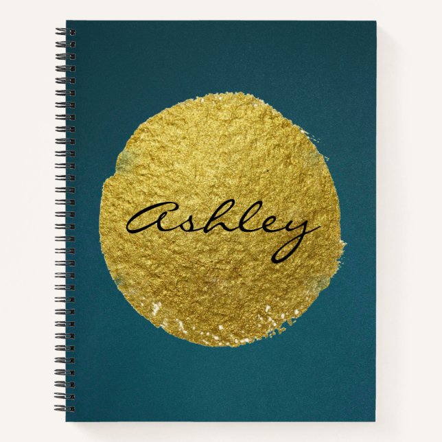 Gold Foil Customisable Personalised Journal (Front)