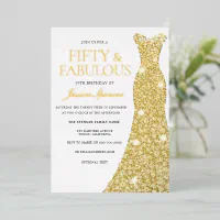 Gold dress for 50th birthday party best sale