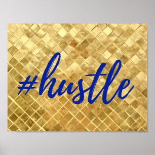 Gold Foil Effect Hustle Poster