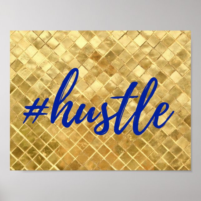 Gold Foil Effect Hustle Poster (Front)