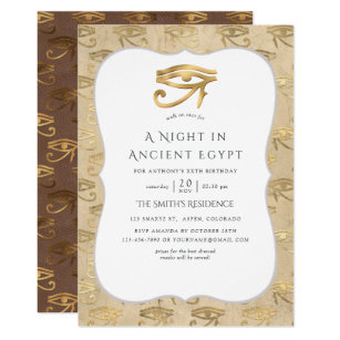Ancient Egypt Invitations &amp; Announcements | Zazzle UK
