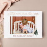 Gold Foil Elegant New Baby Photo Christmas Card<br><div class="desc">Announce the arrival of the newest addition to the family with this elegant gold foil photo christmas card.  Add 4 photos and customise the text to share all your baby's birth stats.  Visit my christmas card collection to view all family christmas card options.</div>