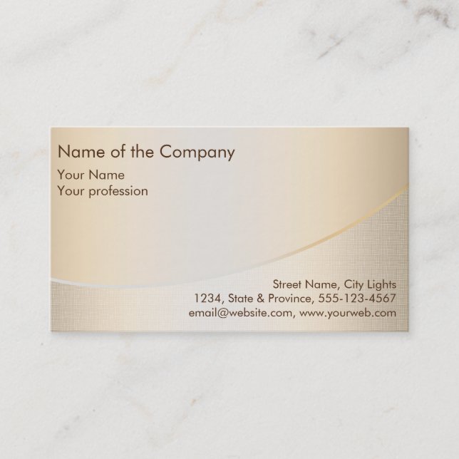 Gold Foil Elegant Retro Financial Services Business Card (Front)