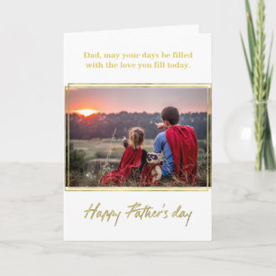 Gold Foil Father's Day Card