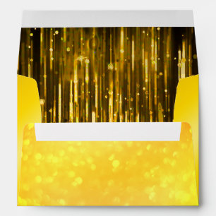 Gold Foil Faux Glitter Confetti Weddin Envelopes